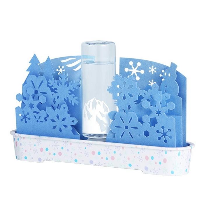 自然気化式加湿器うるおい 雪花20倍 Tブルー デスク ベッドサイド 卓上 省エネ | 