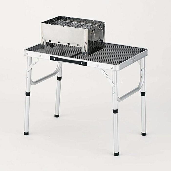 メッシュトップテーブル 60x40 BBQ バーベキュー キャンプ アウトドア 折りたたみ 耐熱 耐水性 メッシュ天板 |  | 02