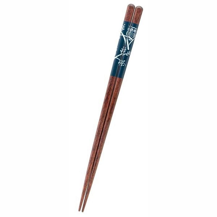 天丸ふくろう 青 23cm 天然木 箸 日本製 おしゃれ はし chopstick プレゼント父の日 母の日 和食器 和風 | 