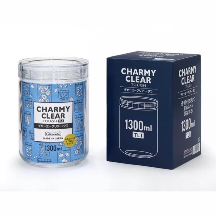 チャーミークリアー タフＴL1 広口ガラス瓶 保存瓶 保存びん ガラス保存容器 ジャム瓶 調味瓶 小物入れ | 