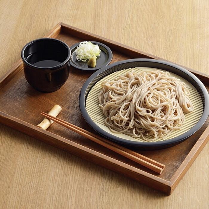 風味処 そば皿 丸 (PCすのこ付) そばざる 蕎麦皿 ざるそば うどん 皿 麺皿 |  | 01