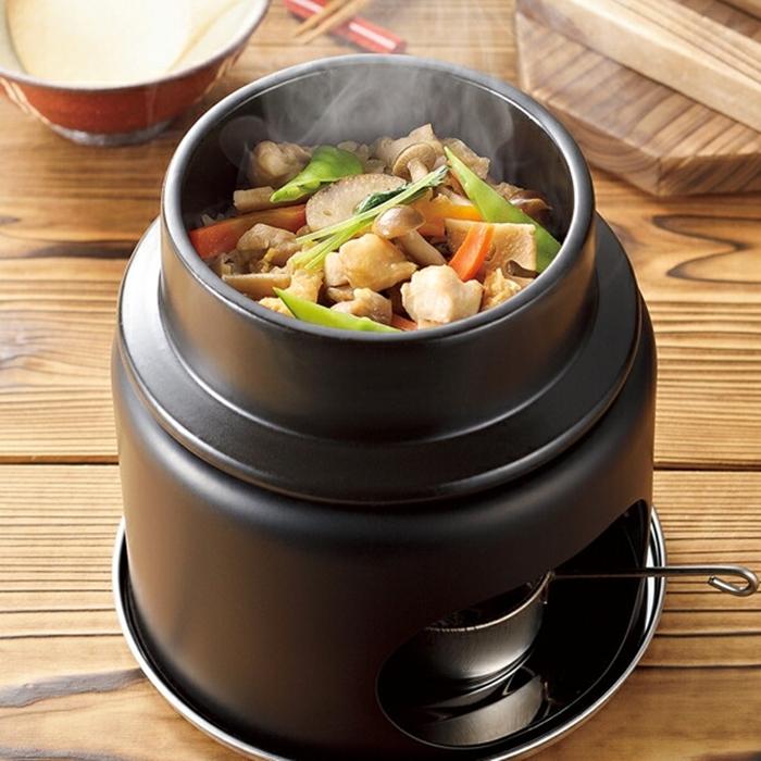 和ごころ懐石 陶器製釜めしコンロ付セット（1合炊） 調理器具 キッチン用品 卓上鍋 |  | 01