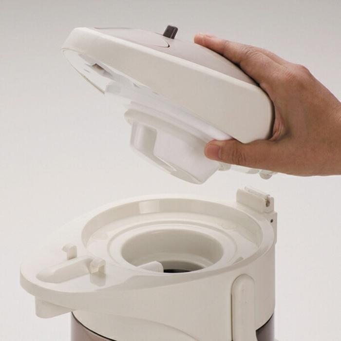 ホッとタイム ダブルステンレスエアーポット2.5L メタルブラウン 卓上ポット 魔法瓶 コンパクト |  | 04