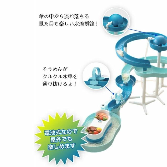 流麺ツイストスライダーそうめん流し器720 ミントブルー 流しそうめん器 流しそうめん機 素麺 夏 イベント キャンプ アウトドア |  | 01