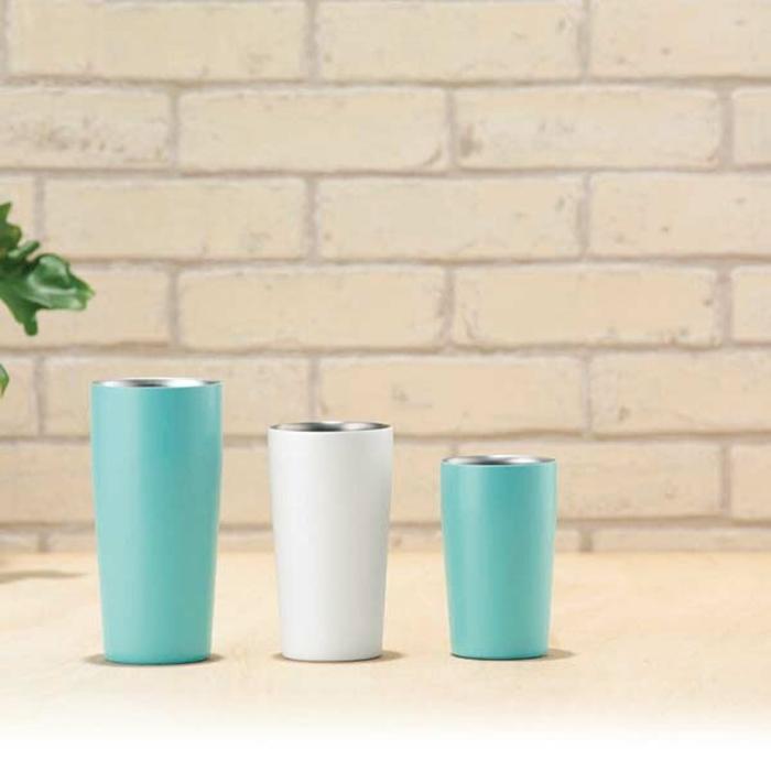 クリーンパウダー 真空二重タンブラー 450mL ミント  保温 保冷 コップ ビールグラス ビアグラス |  | 04