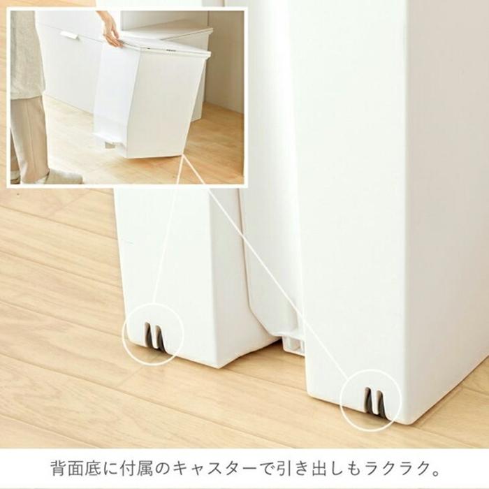SOLOW ペダルオープンツイン20L ホワイト ゴミ箱 ダストボックス くず入れ ごみ入れ ペダル 抗菌加工 ふた付き 蓋付き おしゃれ 日本製 |  | 05