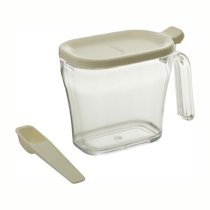 リベラリスタ クックポット スリム ホワイト おしゃれ 調味料入れ 調味料ケース 調味料容器 ストッカー 調味料ポット 砂糖 塩 | 