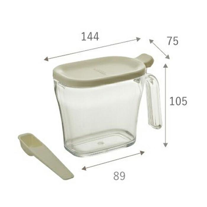 リベラリスタ クックポット スリム ホワイト おしゃれ 調味料入れ 調味料ケース 調味料容器 ストッカー 調味料ポット 砂糖 塩 |  | 01