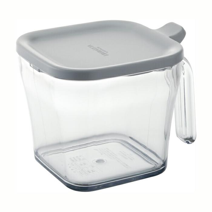 リベラリスタ クックポット レギュラー グレー おしゃれ 調味料入れ 調味料ケース 調味料容器 ストッカー 調味料ポット 砂糖 塩 | 