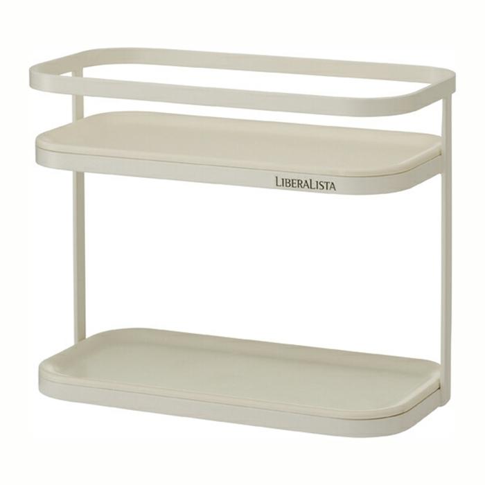 リベラリスタ ラック レギュラー ホワイト 調味料入れ キッチングッズ 台所 収納 保存容器 スパイスボックス 調味料棚 キッチン収納 | 