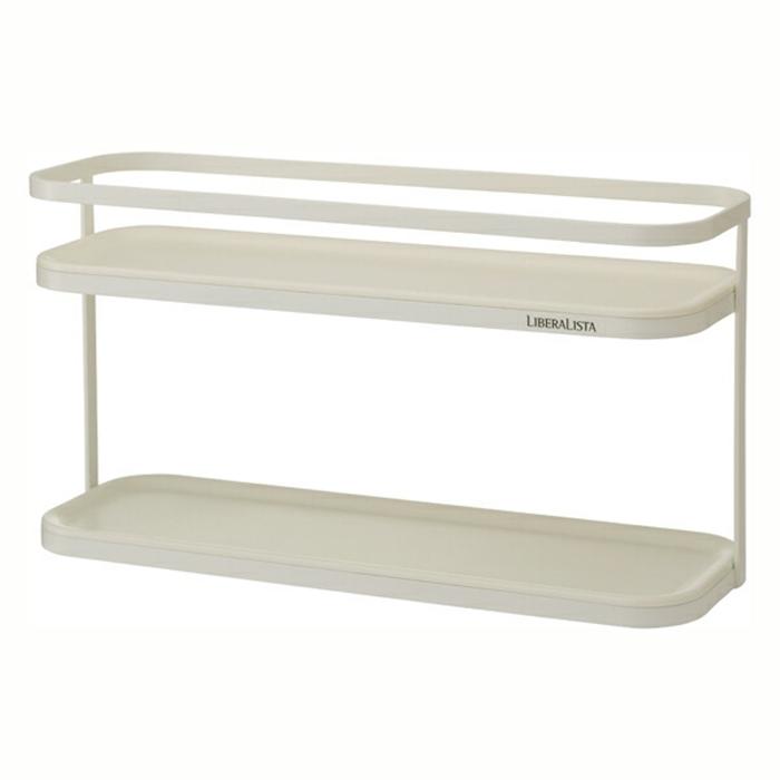 リベラリスタ ラック ワイド ホワイト 調味料ラック キッチンラック 整理ラック 収納棚 キッチン収納ラック | 