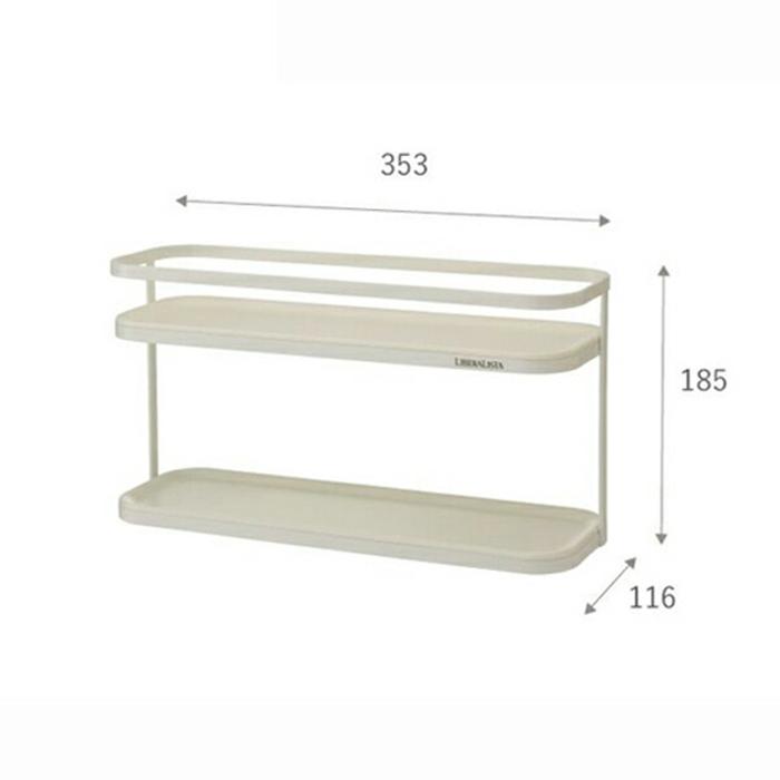 リベラリスタ ラック ワイド ホワイト 調味料ラック キッチンラック 整理ラック 収納棚 キッチン収納ラック |  | 01