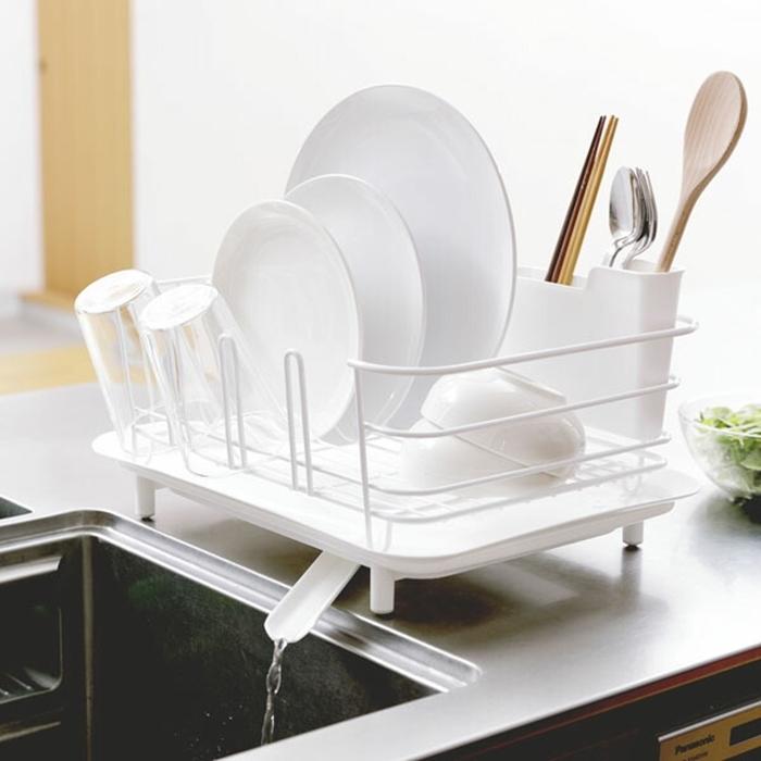 リベラリスタ デッシュドレーナー ホワイト 水切りラック ディッシュラック おしゃれ キッチン雑貨 水回り 水切りカゴ |  | 03
