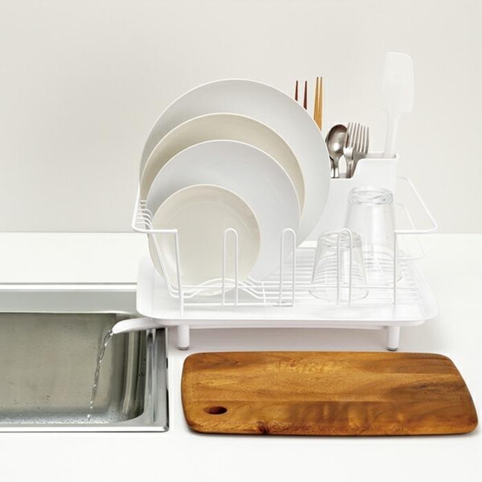 リベラリスタ デッシュドレーナー ホワイト 水切りラック ディッシュラック おしゃれ キッチン雑貨 水回り 水切りカゴ |  | 04