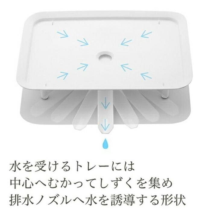 リベラリスタ デッシュドレーナー ホワイト 水切りラック ディッシュラック おしゃれ キッチン雑貨 水回り 水切りカゴ |  | 05