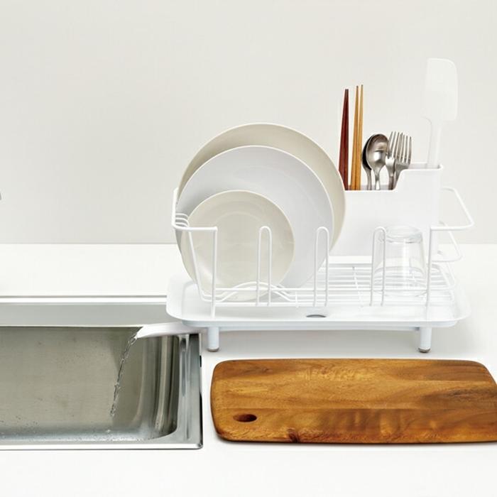 リベラリスタ デッシュドレーナー スリム ホワイト 水切りラック ディッシュラック おしゃれ キッチン雑貨 水回り 水切りカゴ |  | 02