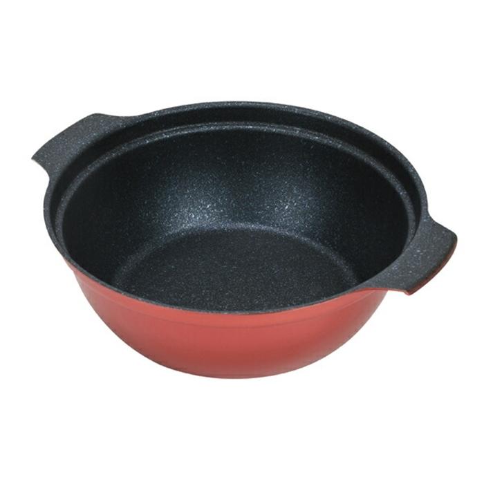 鍋日和 マーブルダイヤモンド加工IH対応ガラス蓋付卓上鍋26cm なべ 両手鍋 お鍋 キッチン おしゃれ |  | 01