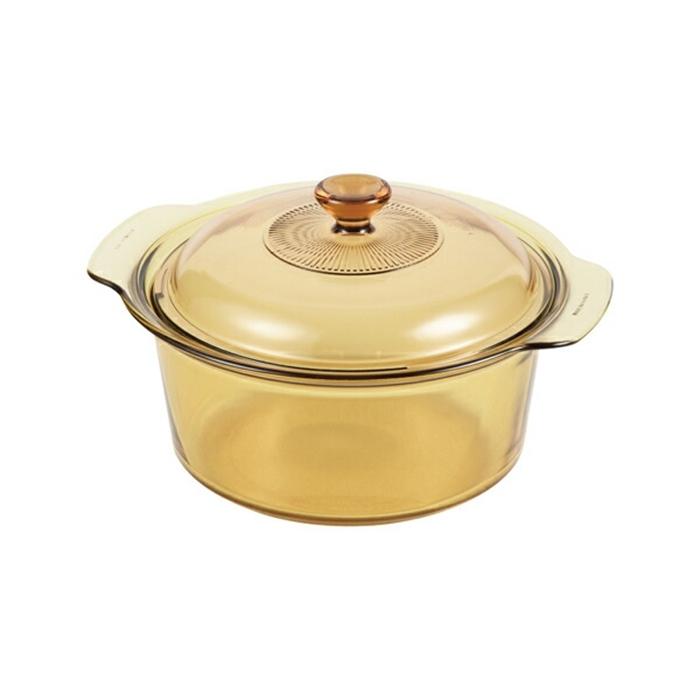 VISIONS スープポット3.5L なべ 両手鍋 お鍋 キッチン おしゃれ ガラス製 超耐熱ガラス | 