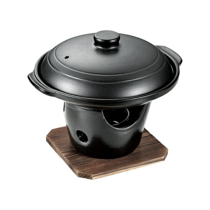 和ごころ懐石 陶器製陶板焼コンロ付セット なべ 調理器具 料理道具 キッチン用品 台所用品 | 