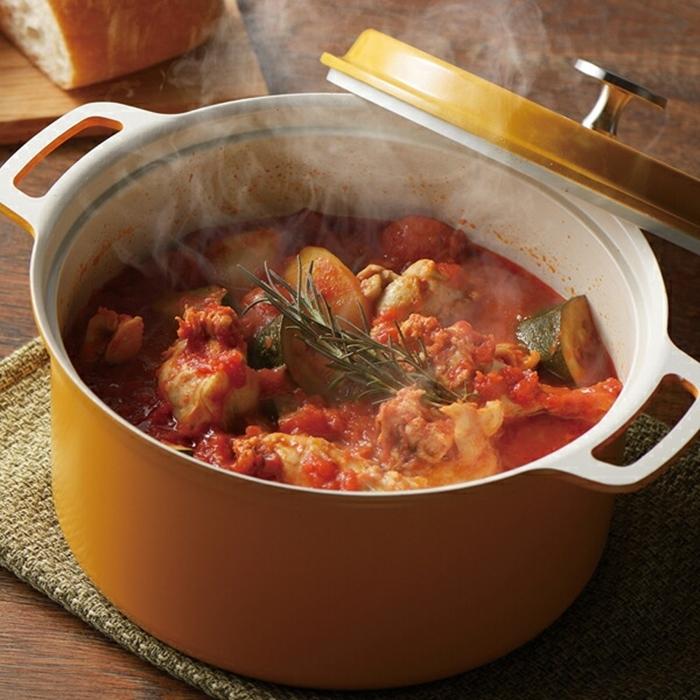 無水調理ができるセラミック加工IH対応両手鍋20cm イエロー お鍋 キッチン おしゃれ アルミニウム合金 |  | 04