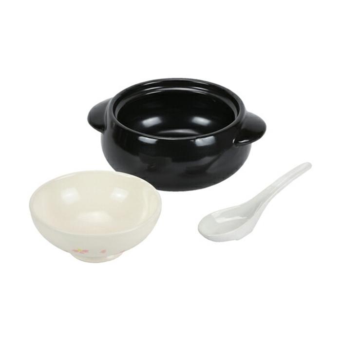 蓋が取り皿になる一人用土鍋 さくら レンゲ付 小さい土鍋 プチ土鍋 おしゃれ どなべ |  | 01