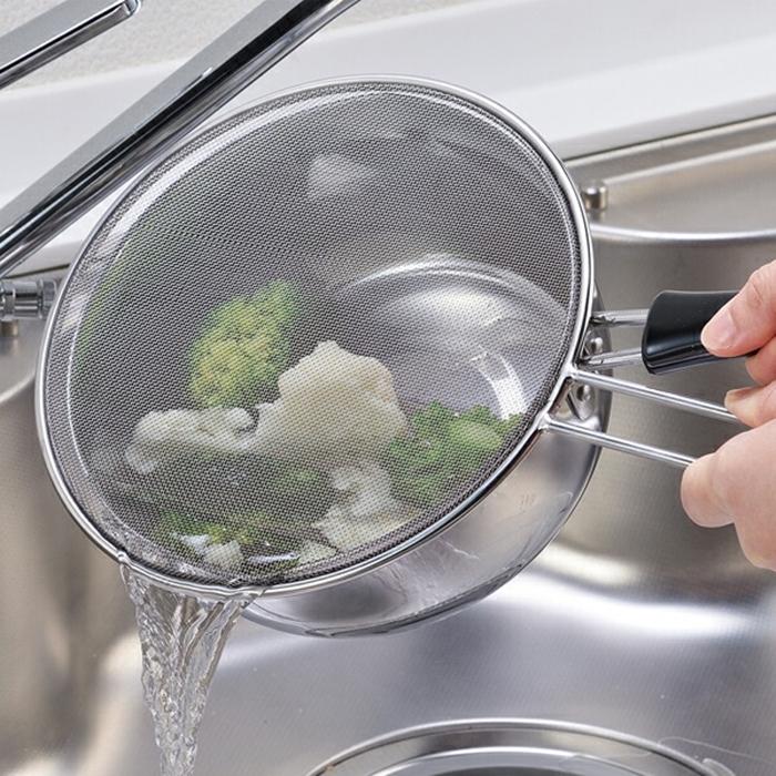 油はねを軽減する防止ネット付天ぷら鍋20cm 揚げ鍋 揚げ物鍋 揚鍋 天婦羅鍋 両手フライ鍋 鍋 なべ 調理器具 料理道具 キッチン用品 台所用品 |  | 03