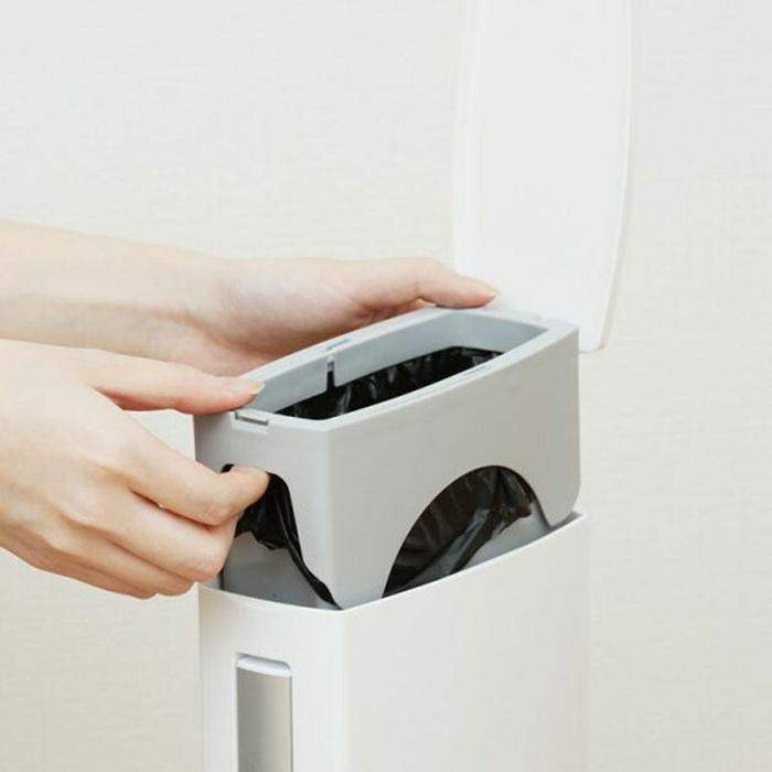 トイレタワー ホワイト トイレポット ブラシケース トイレ用ブラシ トイレ用品 サニタリー 掃除道具 トイレ掃除 サニタリー 掃除ブラシ 便所 |  | 03