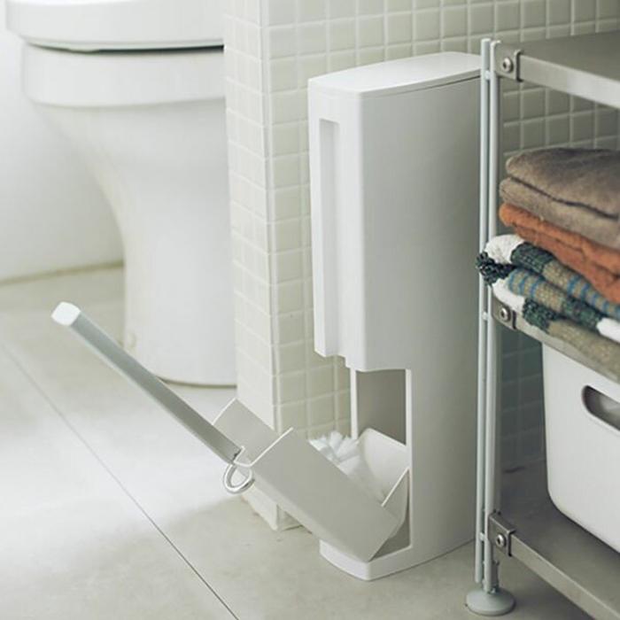 トイレタワー ホワイト トイレポット ブラシケース トイレ用ブラシ トイレ用品 サニタリー 掃除道具 トイレ掃除 サニタリー 掃除ブラシ 便所 |  | 04