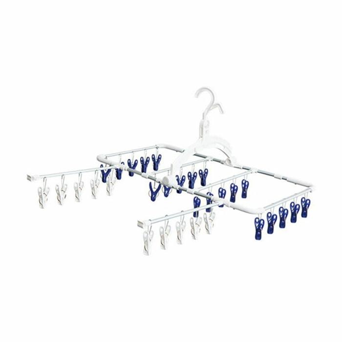 ウィングアルミ 風通しハンガー 30Ｐ ブルー 洗濯ハンガー ピンチハンガー 物干しハンガー 物干し 洗濯ピンチ 洗濯ばさみ | 