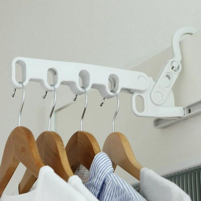 5連フック 洗濯干し 室内物干し 物干しハンガー 回転 部屋干し ひとり暮らし 梅雨 花粉 コンパクト |  | 02