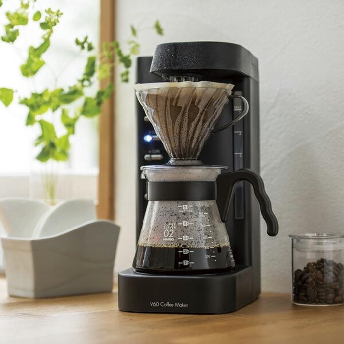 V60珈琲王2 コーヒーメーカー 蒸らし機能 ドリップコーヒー 計量スプーン ペーパー40枚付き おしゃれ |  | 01