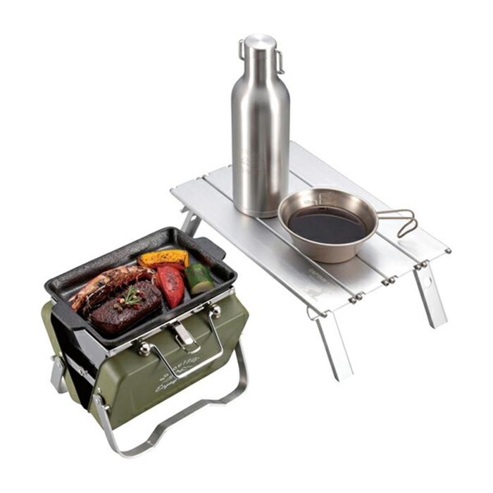 モンテ V型卓上グリルＢ6型 オリーブ 焚き火台 キャンプ アウトドア シンプル おしゃれ ソロキャンプ バーベキュー |  | 04