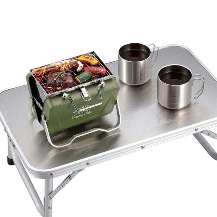 モンテ V型卓上グリルＢ6型 オリーブ 焚き火台 キャンプ アウトドア シンプル おしゃれ ソロキャンプ バーベキュー |  | 05