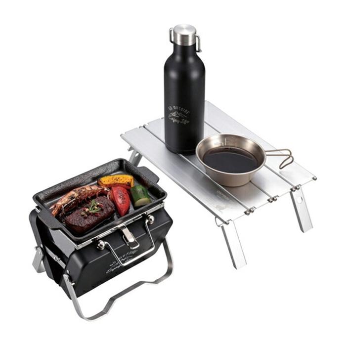 モンテ V型卓上グリルＢ6型 ブラック 焚き火台 キャンプ アウトドア シンプル おしゃれ ソロキャンプ バーベキュー |  | 04