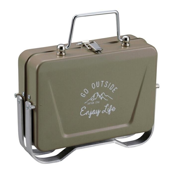 モンテ V型卓上グリルＢ6型 カーキ 焚き火台 キャンプ アウトドア シンプル おしゃれ ソロキャンプ バーベキュー |  | 01