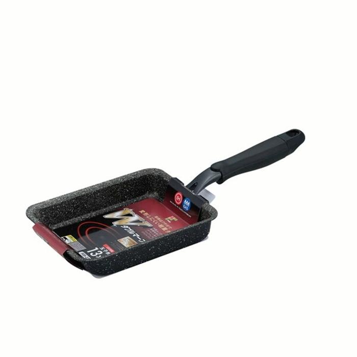 ダブルマーブルα IH対応玉子焼13×18cm 調理器具 料理道具 キッチン用品 台所用品 玉子焼き器 フライパン 卵焼き だし巻き | 