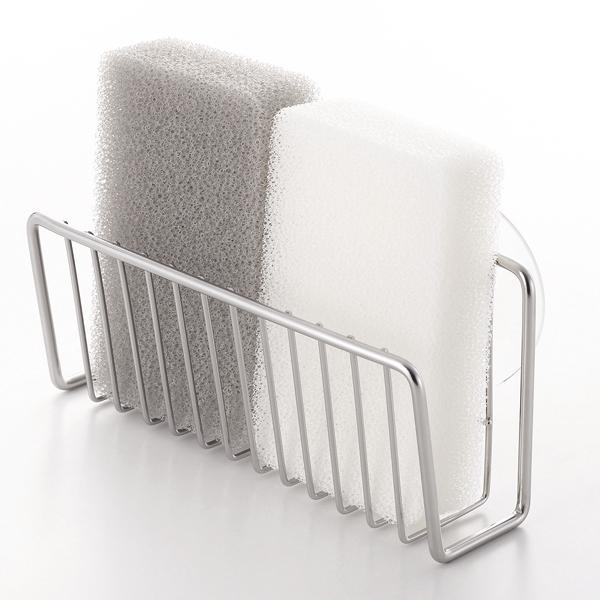 アットアクア ステンレス製スポンジホルダー ワイド シンク キッチン スポンジ ボトル ブラシ 収納 スポンジホルダー スポンジトレー スポンジ入れ |  | 01