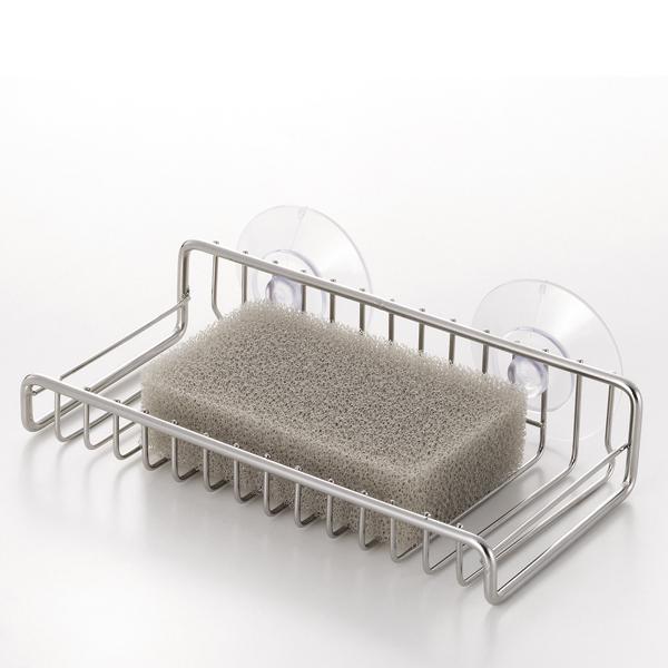アットアクア ステンレス製スポンジラック シンク キッチン スポンジ ボトル ブラシ 収納 スポンジラック スポンジホルダー スポンジトレー スポンジ入れ |  | 01