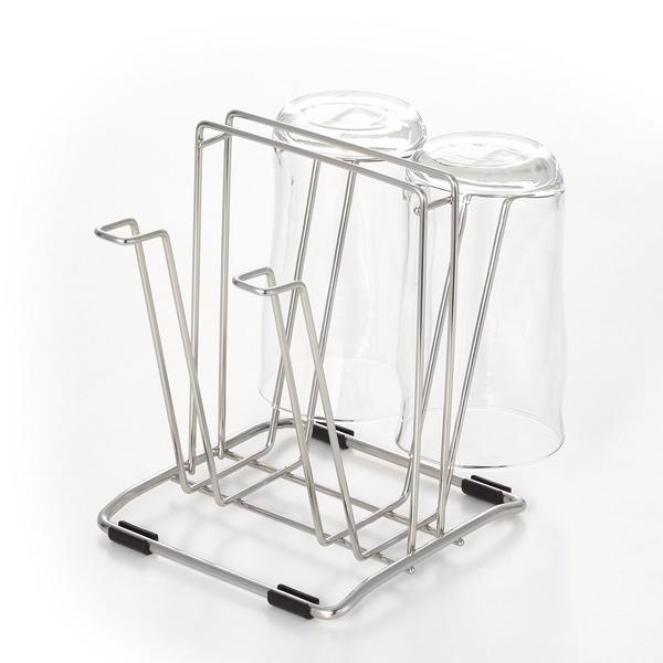 アットアクア ステンレス製グラススタンド 水切りラック 水切りスタンド キッチン 収納 水切り 水きり おしゃれ 家事 スリム シンク シンク横 流し台 |  | 01