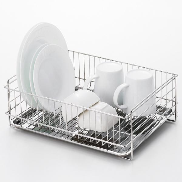 アットアクア ステンレス製水切りバスケット 水切り 水切りかご 水切りトレー キッチン収納 家事 スリム シンク シンク横 流し台 |  | 01