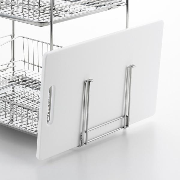 アットアクア ステンレス製水切りラック2段 スリム 水切り 水切りかご 水切りトレー キッチン収納 家事 スリム シンク シンク横 流し台 |  | 03