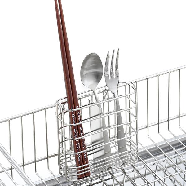 アットアクア ステンレス製ワイヤー水切りポケット スリム(吸着盤付) カトラリースタンド カトラリーポケット カトラリー立て ツールポケット キッチン用品 |  | 01