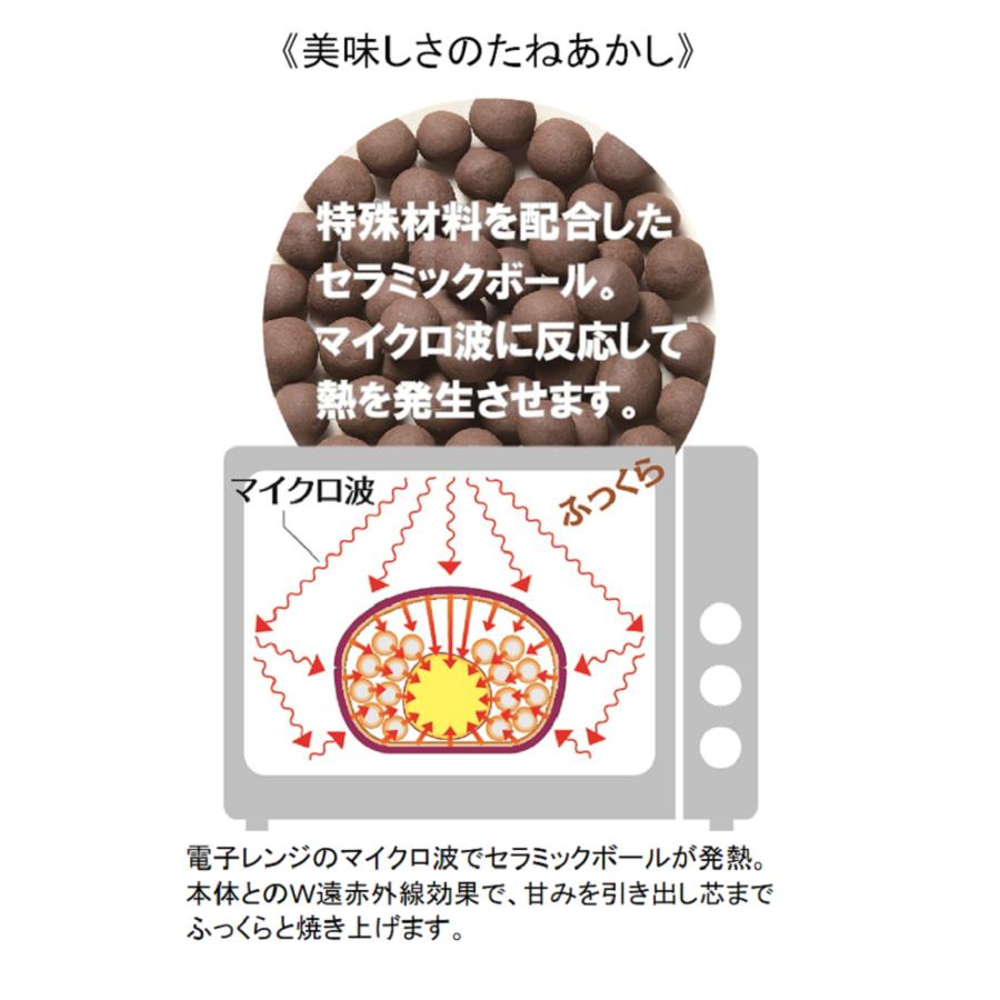 デリッシュライフ レンジで焼きいも ホワイト 電子レンジ専用 やきいも レンジ加熱 サツマイモ |  | 05