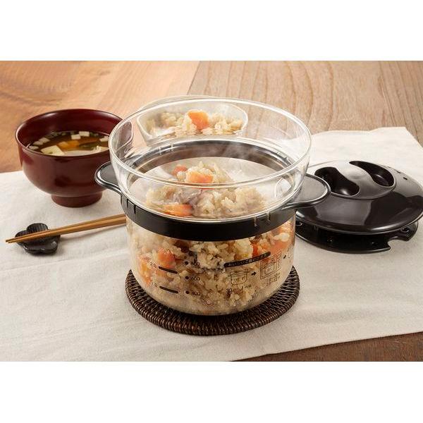 ガラスのレンジご飯釜1〜2合 ご飯釜 ハリオ ご飯炊き 炊飯器 炊飯 ごはん釜 ごはん炊き 米炊き 耐熱ガラス ガラス製 レンジ調理 |  | 03