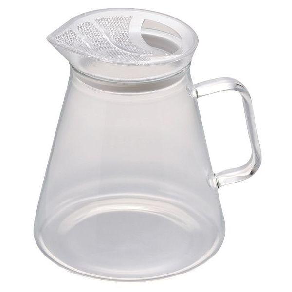 フタなしティーポット・クリア 耐熱ガラス キッチン用品 ポット 電子レンジ 食洗機対応 | 