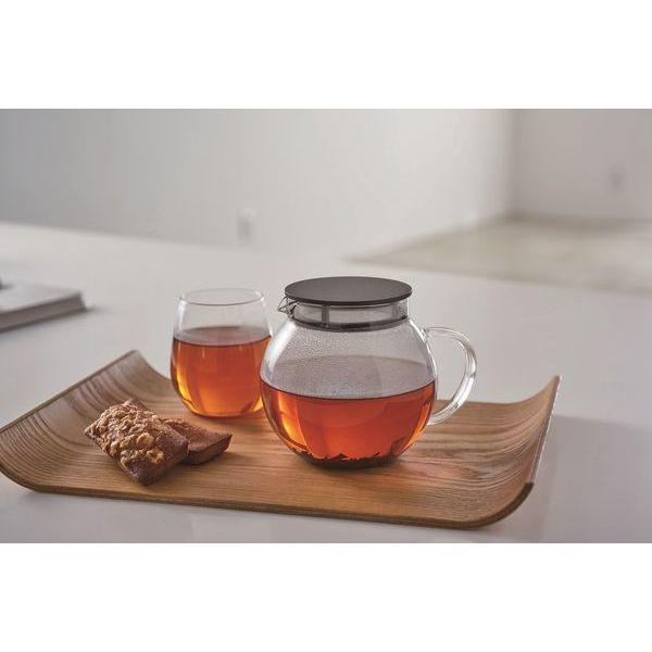 ジャンピングリーフポット 丸形ティーポット 茶こし 耐熱ガラス キッチン用品 ポット 電子レンジ 食洗機対応 |  | 01