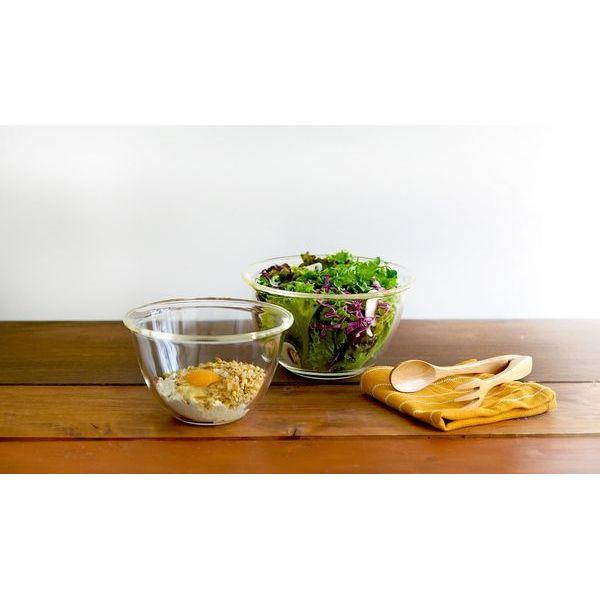 耐熱ガラス製ボウル3個セットＮ 深型形状 ミキシングボウル 製菓 耐熱ガラス ボウル キッチン 調理器具 キッチンボール 小鉢 |  | 01