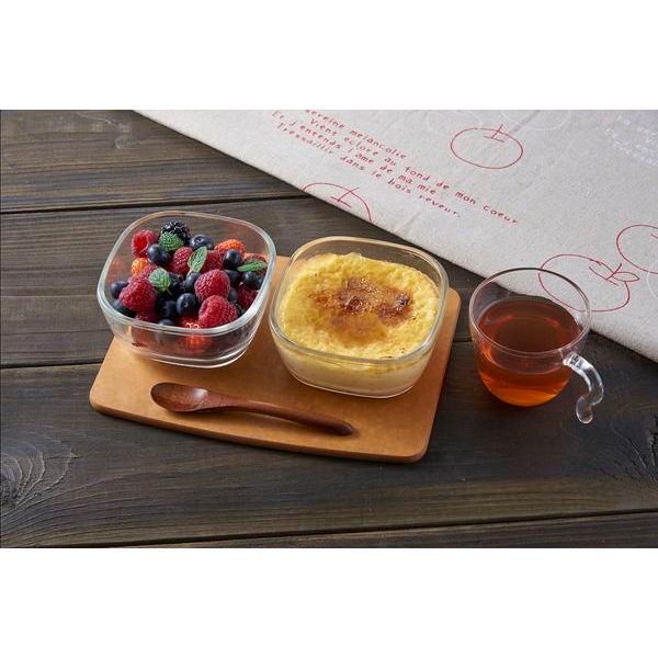 スタッキング耐熱ガラスコンテナ 3個セット 電子レンジ可 食洗器対応 角型保存容器 キッチン 調理器具 |  | 02