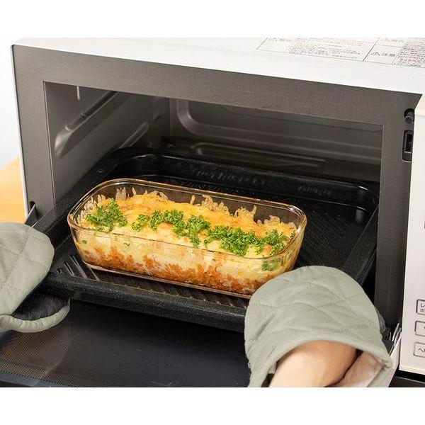 スタッキング耐熱ガラスコンテナ 3個セット 電子レンジ可 食洗器対応 角型保存容器 キッチン 調理器具 |  | 04