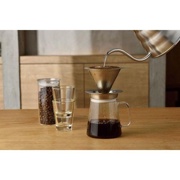 ダブルメッシュメタルドリッパー 02 ペーパーレスドリッパー オールステンレス製ドリッパー コーヒー コーヒードリッパー |  | 01